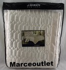 J. Queen New York Satinique Full / Queen Quilted Coverlet Ivory