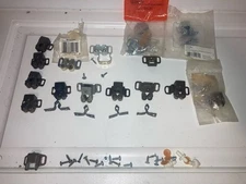 Assorted Lot Of Spring Roller Latches Cabinet Locks Amerock, Hickory, Hardware