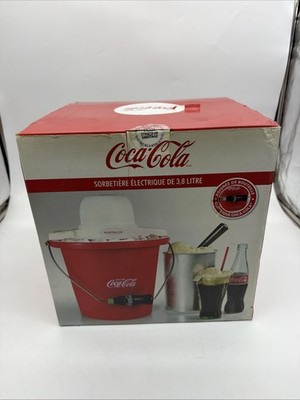 Nostalgia COCA COLA 4-Quart Electric Ice Cream Maker Electric Retro NEW