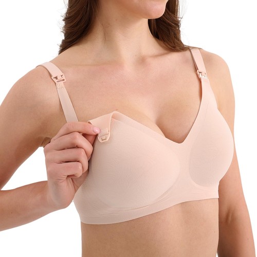 Comfort Nursing Bras for Breastfeeding Sleeping Maternity Bra Seamless V Neck...
