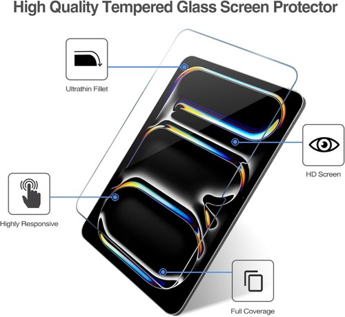 For Apple iPad Air 11 M3 Chip 2025 7th Gen Tempered Glass Screen Guard Protector - Picture 6 of 12