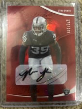 2023 Panini Prestige Xtra Points Premium Red Signatures 079/199 Nate Hobbs Auto