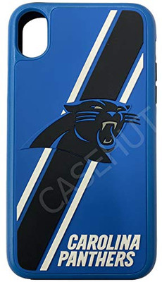 FOCO NFL Carolina Panthers Dual Hybrid Case for iPhone XR (6.1'')