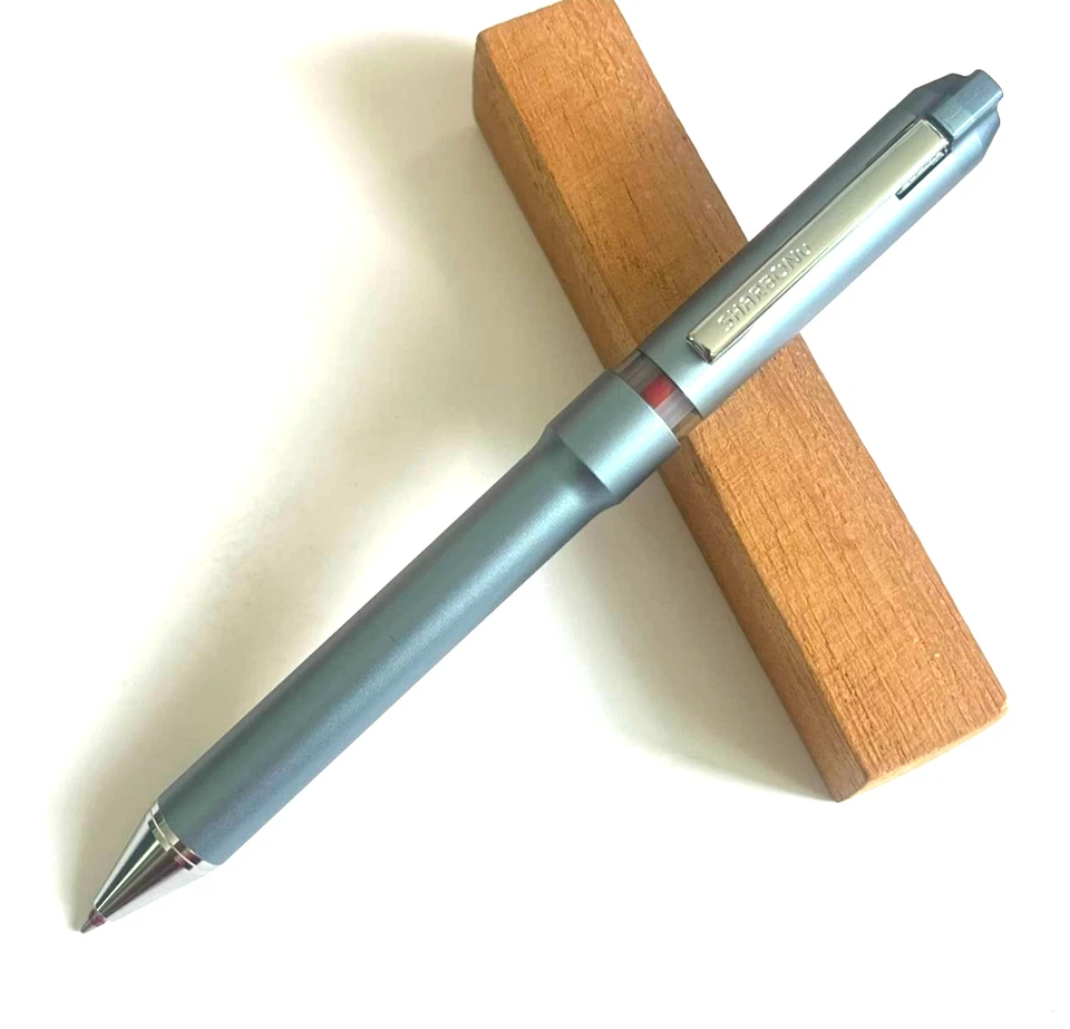 Caneta esferográfica Zebra SHARBONu SB35-PU multifuncional 0,7 mm + lápis 0,5 mm azul cinza col - Imagem 4 de 4