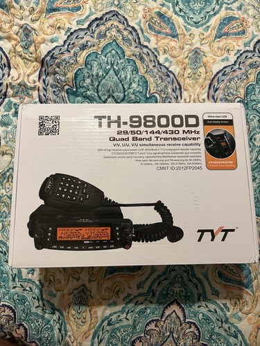 TYT TH-9800 29/50/144/430 MHZ QUAD BAND TRANSCEIVER Mobile Amateur Ham Radio
