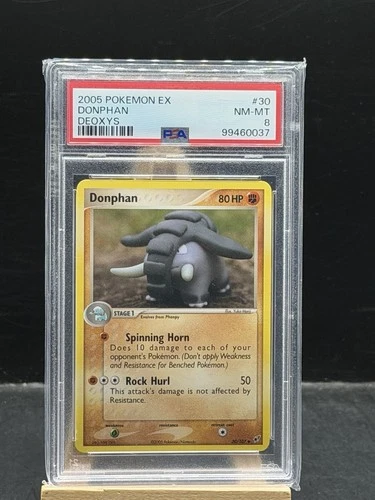 Donphan 30/107 Regular 2005 Pokémon EX Deoxys PSA 8 NM-MT