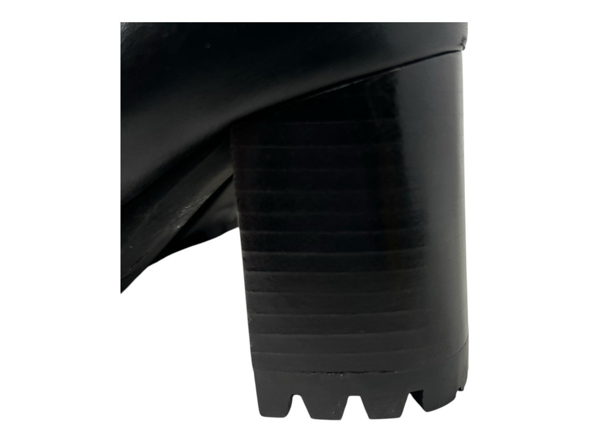 【関税込み】See by Chloe ブラック Hana ブーツ See by Chloé Black Hana Leather Heeled Ankle Boots New $619