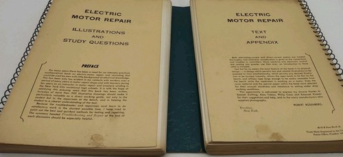 Vintage 1951 Electric Motor Repair by Robert Rosenberg Enlarged Edition Spiral - Picture 4 of 6