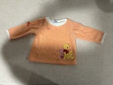 Vintage Disney Winnie the Pooh Sweater Size 12m Embroidered Orange Youth Poly