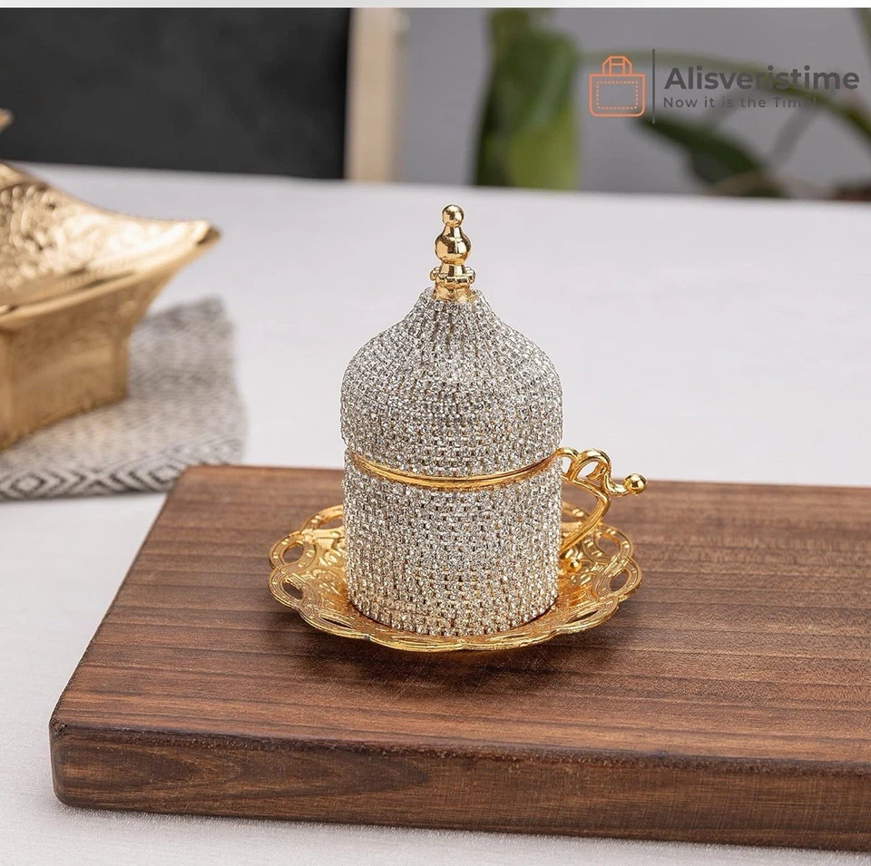 Juego de café turco adornado con cristal Alisveristime 27 piezas café turco Foto 4 de 4