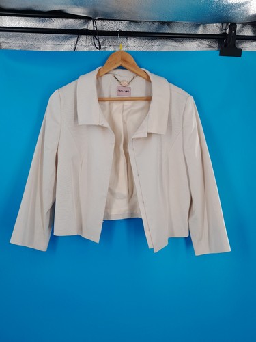Phase Eight Cream Jacket Textured Size 9