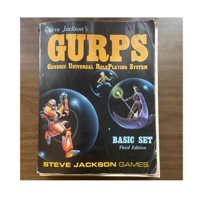 Steve Jackson Games GURPS Basic Set 3rd Edition Roleplaying Game Book 1988