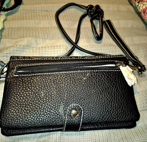 American Bling Ranch schwarz Nieten türkis Concho Leder Handtasche - Bild 5 von 5