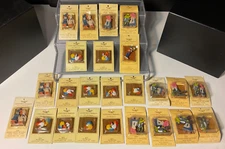 RARE 1983 Concord Miniatures Lot 24 Poly Wooden Carved Plaque Shelf Sitters READ