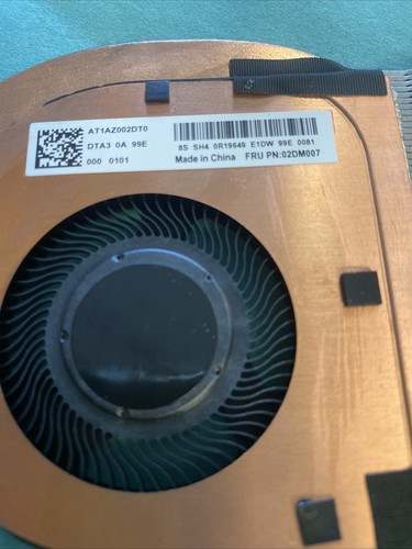 Lenovo Thinkpad L490 CPU Cooling Fan/Heatsink - 02DM006 - Picture 3 of 3