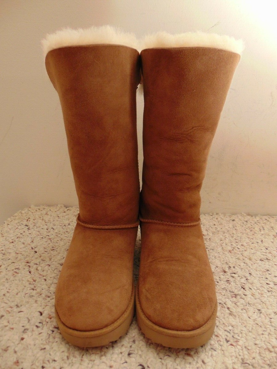 UGG Australia 1016420 Classic Cuff Suede Tall Sheepskin Boot size
