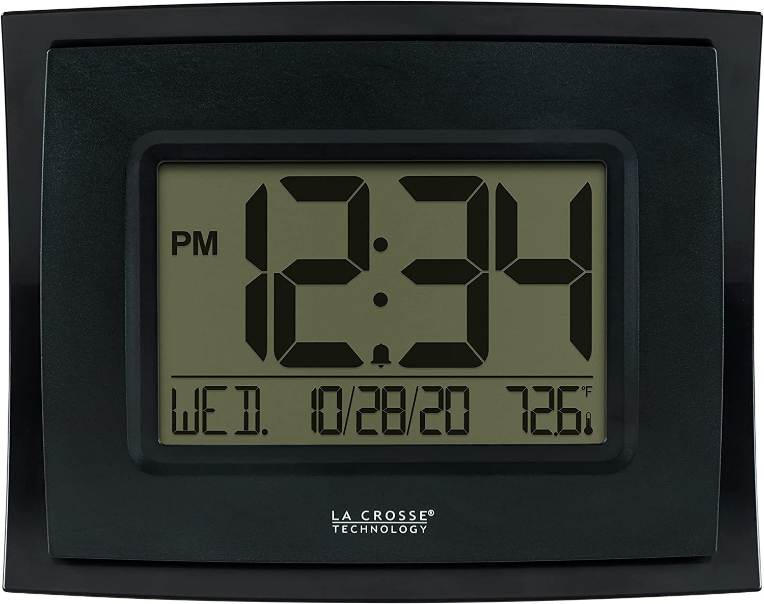 La Crosse Technology Digital Clock with Indoor Temperature (WT-8002U-B-INT)