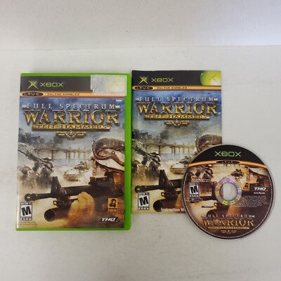 full spectrum warrior Ten Hammers xbox *complete* Mint Disc No Scratches 