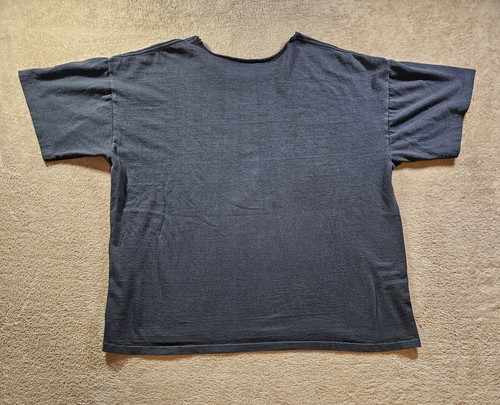 VINTAGE 80s Harley-Davidson Thrashed T-shirt US Steel Biker Motorcycle Size M/L - Picture 8 of 9