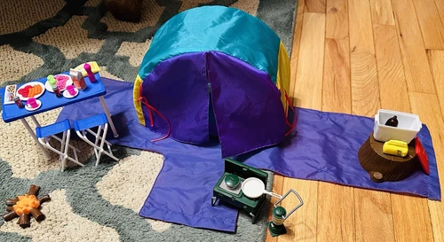 Vintage Barbie Coleman Camp Set 2001