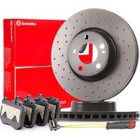 Brembo Bremsscheiben 318Mm + BeläGe Wako Vorne FüR Mercedes W205 S205 C205 A205