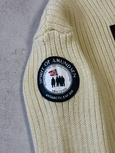 Amundsen Sweater Knit Norwegian Wool Beige Womens S Size Made in Italy Luxury - Picture 4 of 11
