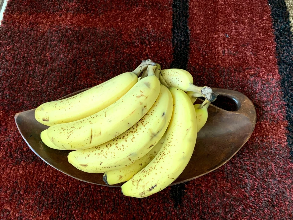 复古木质碗深餐盘叶形手工制作长 15 英寸 — 第 2/4 张图片