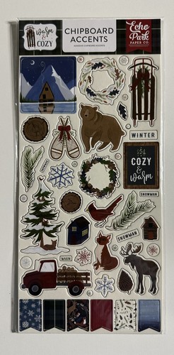 Echo Park 6 x 12 Chipboard Accents Multiple Variations-You Choose - Picture 19 of 26