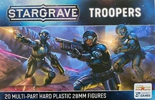 Stargrave Troopers 28mm New • 1 Sprue • 5 Miniatures • Osprey Northstar