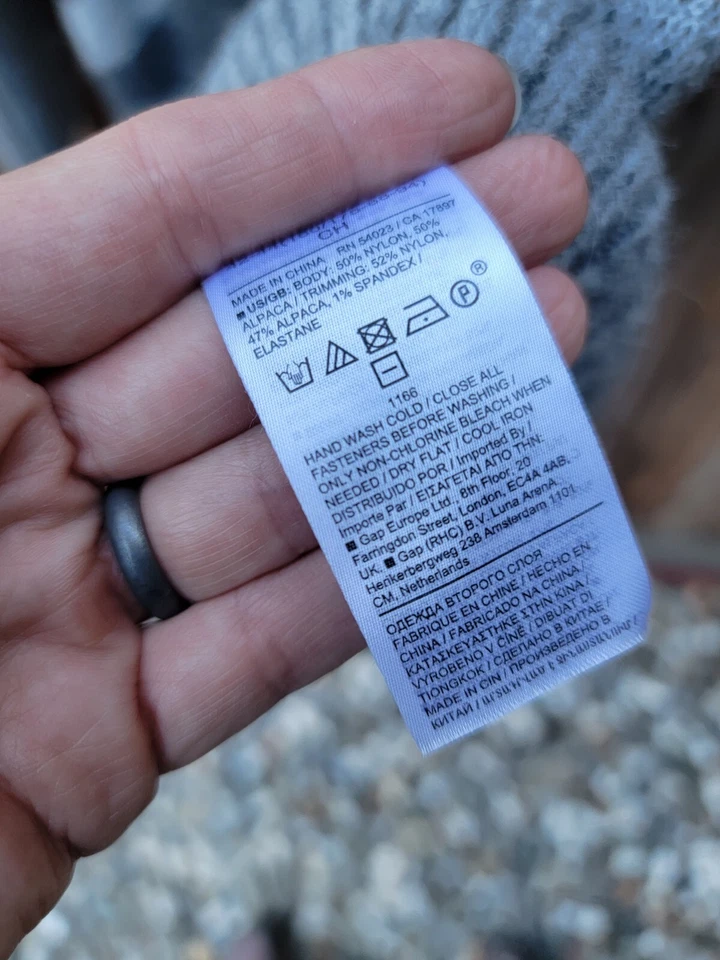 BANANA REPUBLIC Womens Alpaca Wool Blend Cardigan Sweater Size S Zebra Print - Image 3 of 4