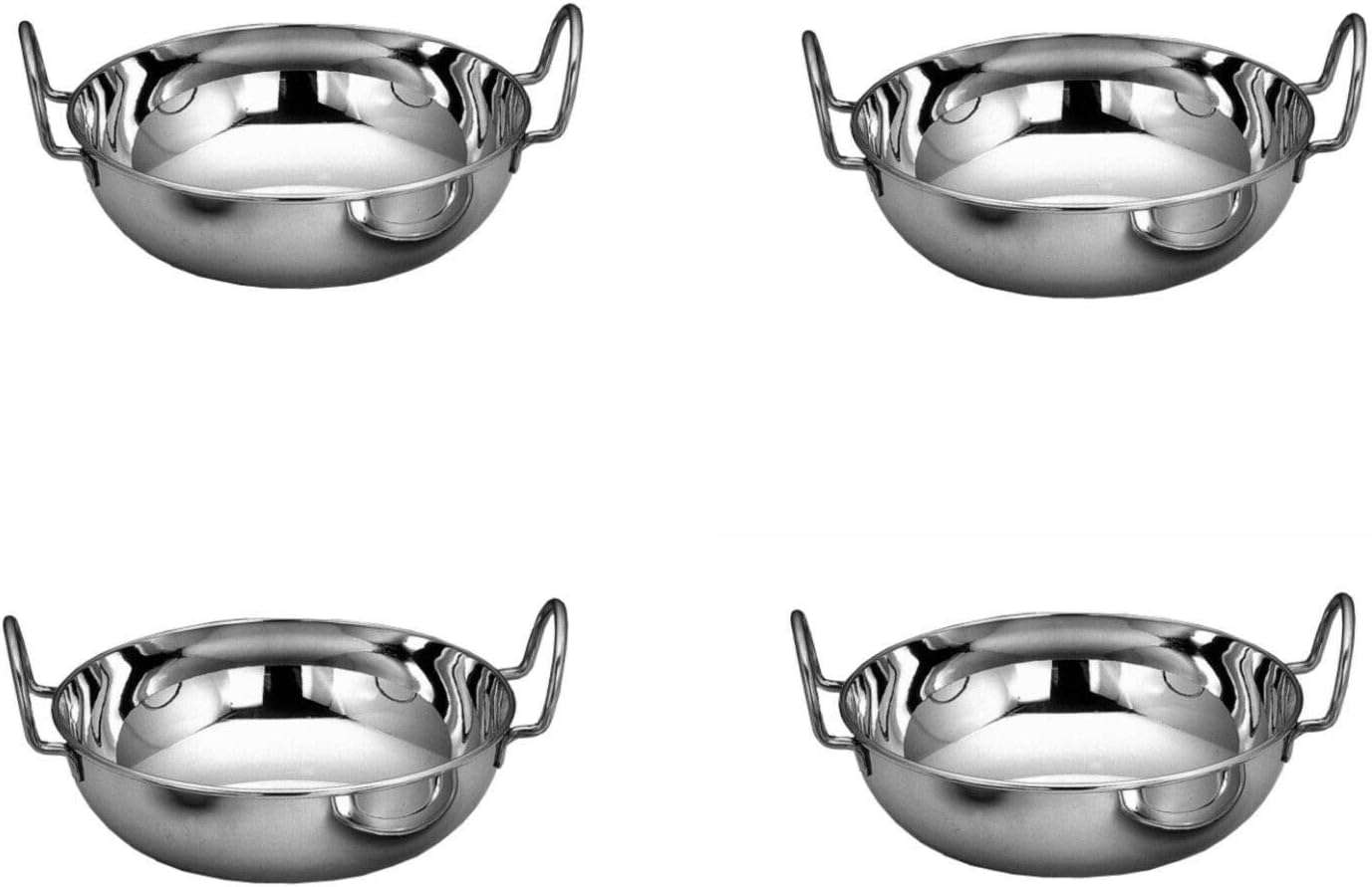 Vinod Stainless Steel Curry Bowls, Curry Serving Dishes, Curry Serving