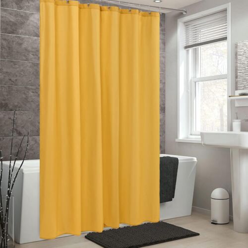 Shower Curtain Liner Waterproof Fabric 3 Magnets Soft Hotel Quality Cloth Light - Picture 120 of 208