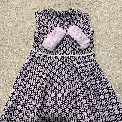 janie and jack purple floral dress Janie And Jack Purple Corduroy Floral Dress Baby Girls Size 12 To 18 Months New