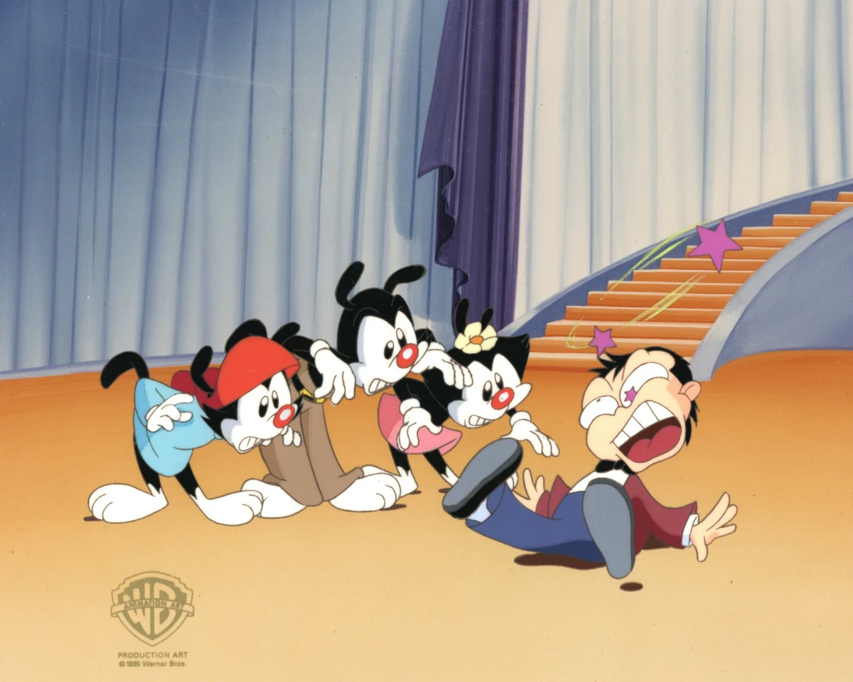 Animaniacs Yakko Wakko Dot Buddy Original Prod Cel 65th