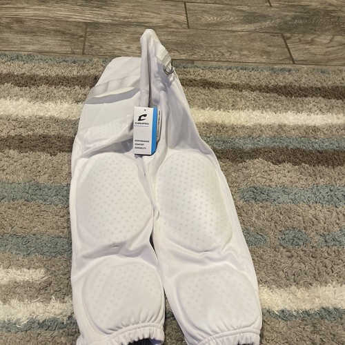 Champro Football Pants with Integrated Built in Pads White Adult Small - 第 1/8 張圖片