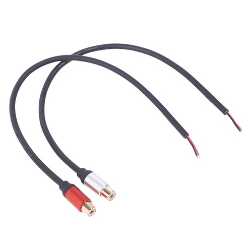Speaker Wire RCA Female Plug Adapter Connector To Bare Wire Open End Audio Ca Y2 - Afbeelding 12 van 14