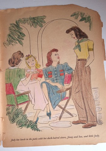 SALE! 1941 JUDY GARLAND Paint Book MGM STAR AUTHORIZED EDITION #601 WHITMAN - Picture 22 of 24