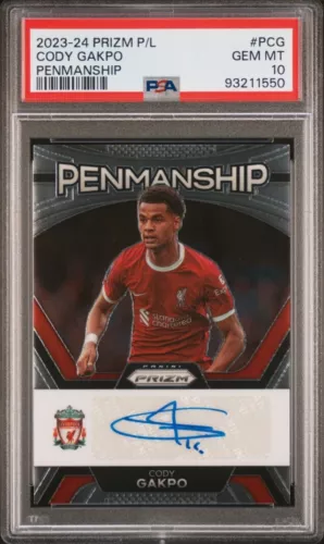 2023-24 Panini Prizm Cody Gakpo Penmanship Auto PSA 10