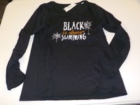 Womens Xlarge Kohl's Black Halloween Black Is Always Slimming Tshirt 20y Womens Xlarge Kohl's Black Halloween Black Is Always Slimming Tshirt 20y