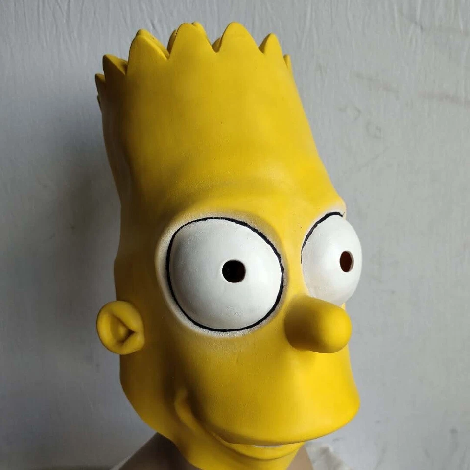 Disfraz de Barba de Los Simpson Máscara de Látex Adulto Cosplay Accesorios Prendas para la Cabeza Foto 3 de 4