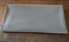 Cocoa Brown Beige Textured Polyester Cloth Fabric 77 x 59 Slight Stretch 2 yds
