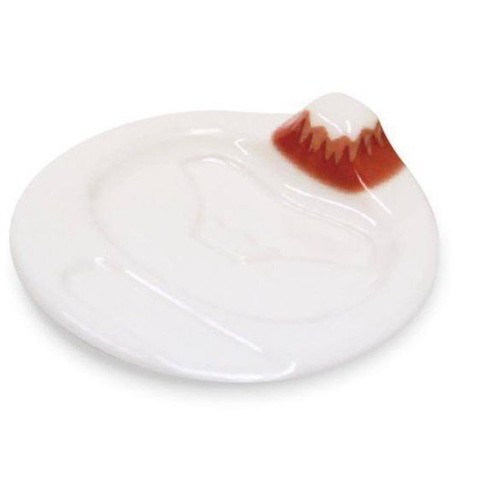 Mount Fuji Ceramic Soy Sauce Dipping Bowl Seasoning Dish Home Kitchen Tableware - Picture 4 of 9