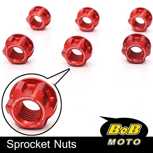 Billet SPOKE6 M10 Rear Sprocket Nuts For Ducati 959 Panigale 16-20 19 18 17 - Picture 12 of 12