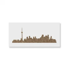 Toronto Skyline Stencil - Durable & Reusable Mylar Stencils