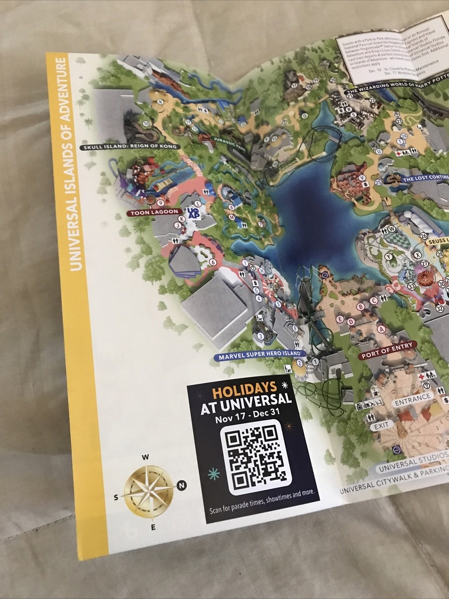 Islands Of Adventure Attraction Information And Park Map