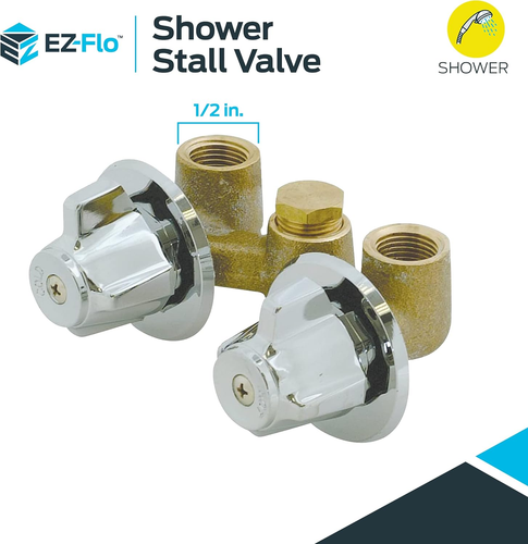 EZ-FLO 1/2 Inch IPS Shower Stall Valve, Chrome, 10551 - Picture 6 of 12