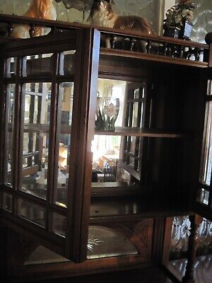 Buy Antique Carved Mahogany Edwardian Chiffonier  Cabinet 