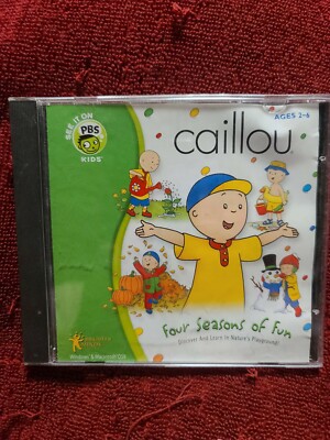 Shelf00N tested VINTAGE PC GAME/SOFTWARE~caillou four seasons of fun