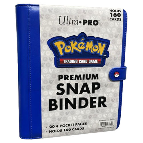 Ultra Pro Pokemon 4-Pocket Premium Snap Binder - BLUE [20 Pages