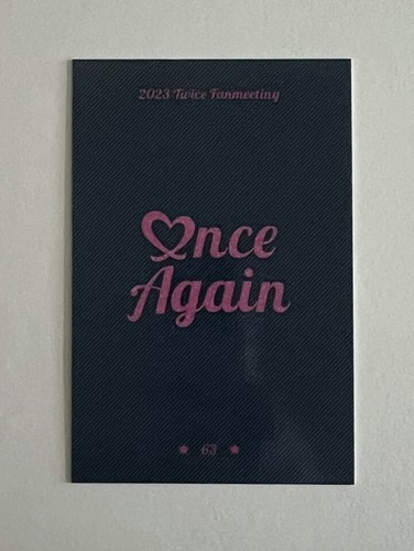 TWICE 8th Anniversary Fan Meeting ONCE AGAIN MD Trading Card Photocard + Benefit - Picture 104 of 160